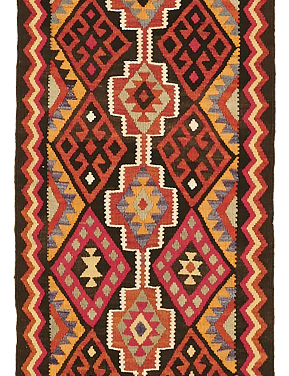 Vintage Heriki Kilim Runner - Old World Passage 80x350cm