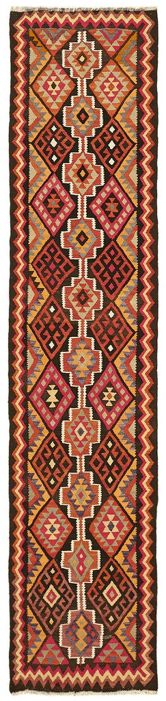 Vintage Heriki Kilim Runner - Old World Passage 80x350cm at Sama Rugs