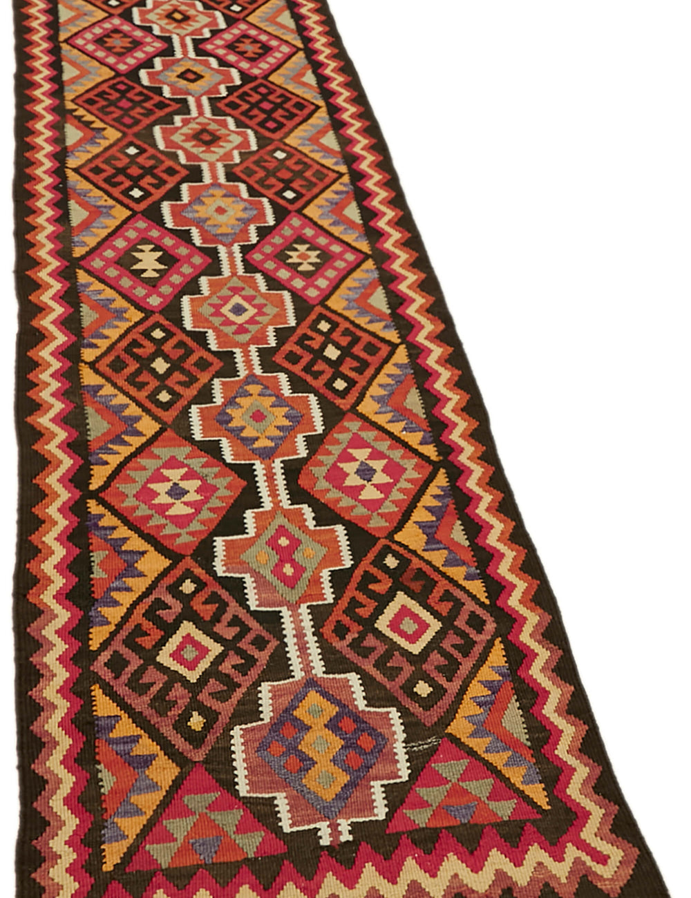 Vintage Heriki Kilim Runner - Old World Passage 80x350cm