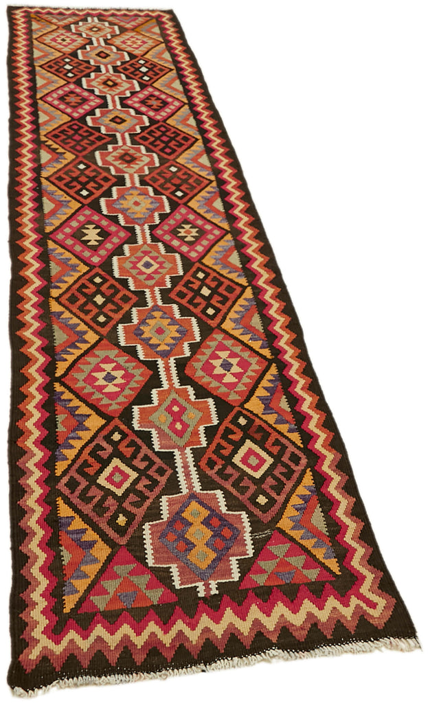 Vintage Heriki Kilim Runner - Old World Passage 80x350cm detail image 2 at Sama Rugs