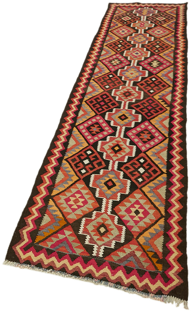 Vintage Heriki Kilim Runner - Old World Passage 80x350cm detail image 3 at Sama Rugs