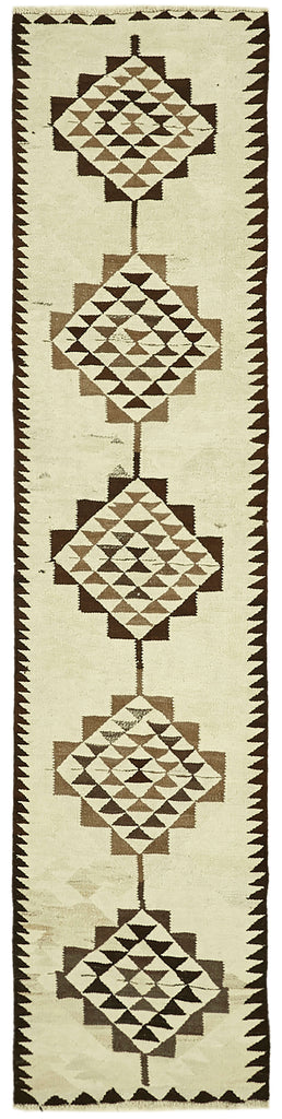 Vintage Heriki Kilim Runner - Hand Restored 85x338cm at Sama Rugs
