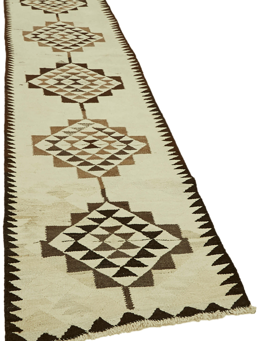 Vintage Heriki Kilim Runner - Hand Restored 85x338cm
