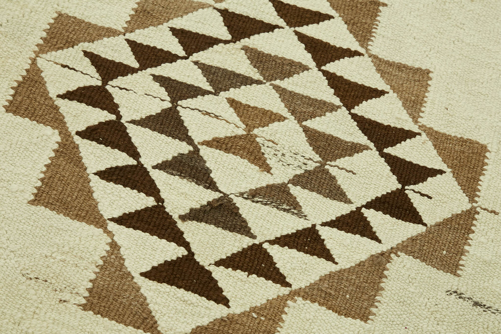 Vintage Heriki Kilim Runner - Hand Restored 85x338cm detail image 5 at Sama Rugs