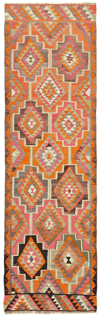 Vintage Heriki Kilim Runner - Collected Kilim 95x300cm at Sama Rugs