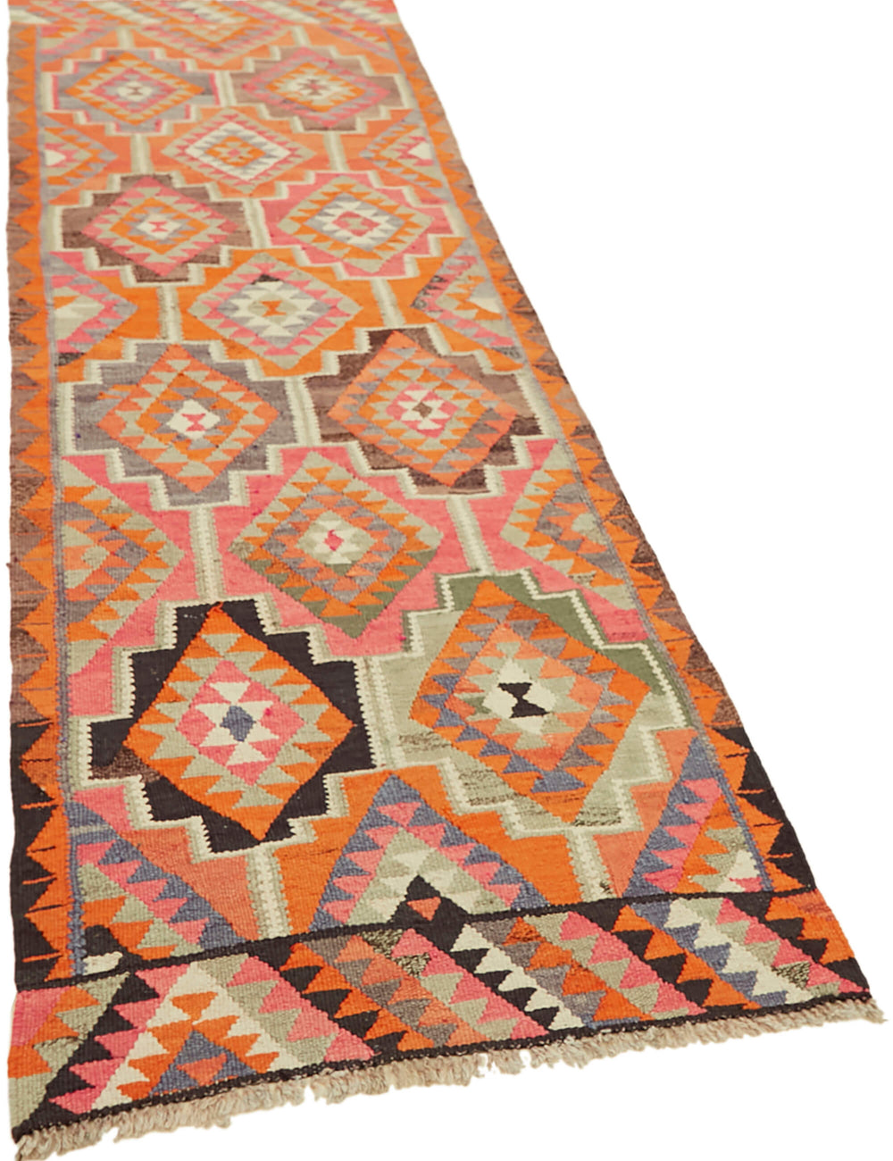 Vintage Heriki Kilim Runner - Collected Kilim 95x300cm