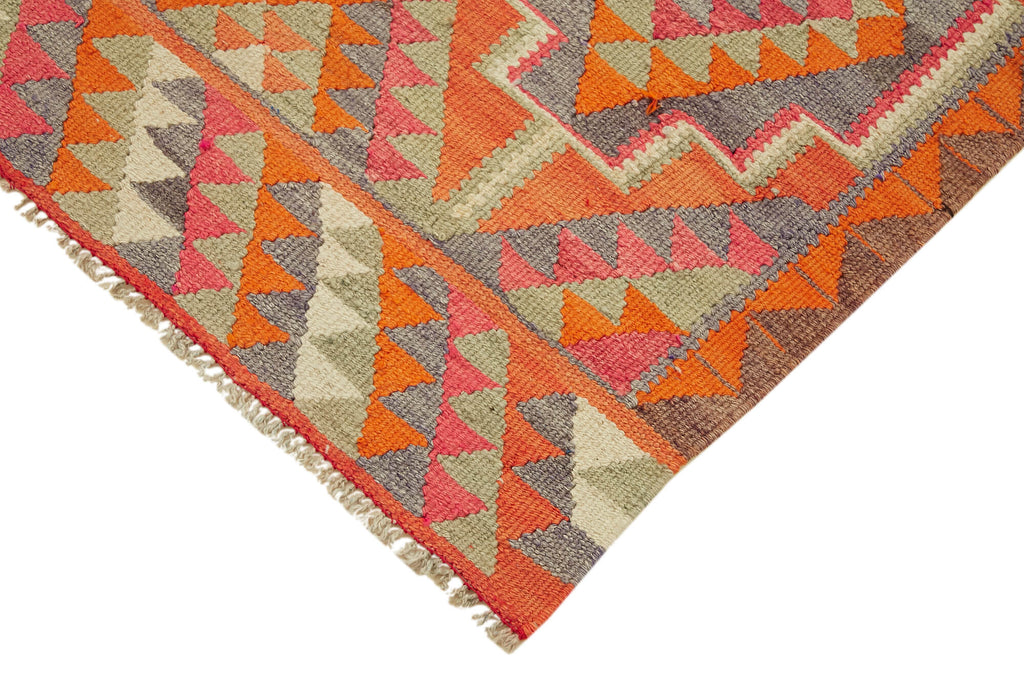Vintage Heriki Kilim Runner - Collected Kilim 95x300cm detail image 4 at Sama Rugs
