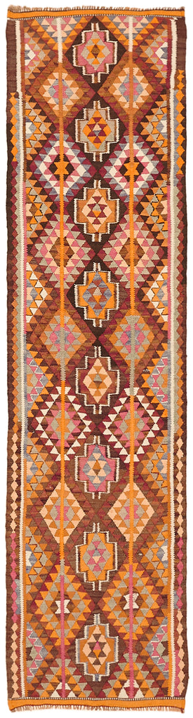 Vintage Heriki Kilim Runner - Woven Journey 90x328cm at Sama Rugs