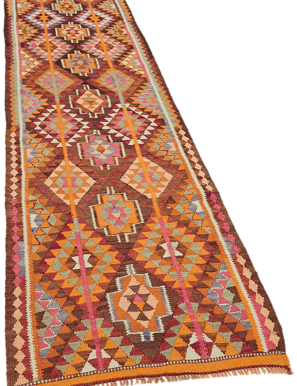Vintage Heriki Kilim Runner - Woven Journey 90x328cm