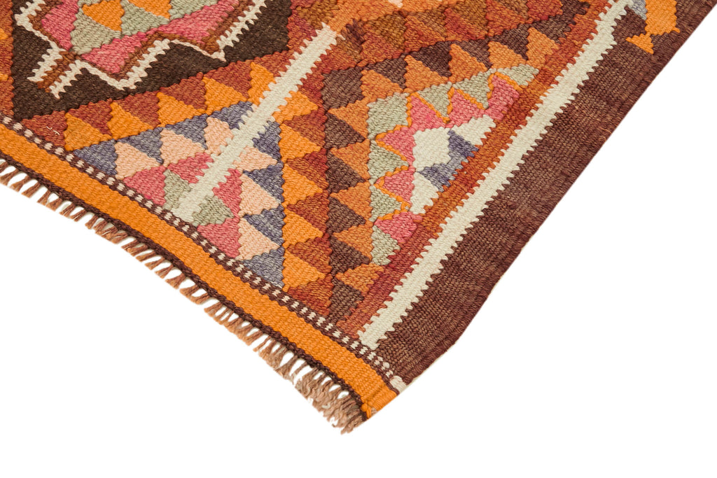 Vintage Heriki Kilim Runner - Woven Journey 90x328cm detail image 4 at Sama Rugs