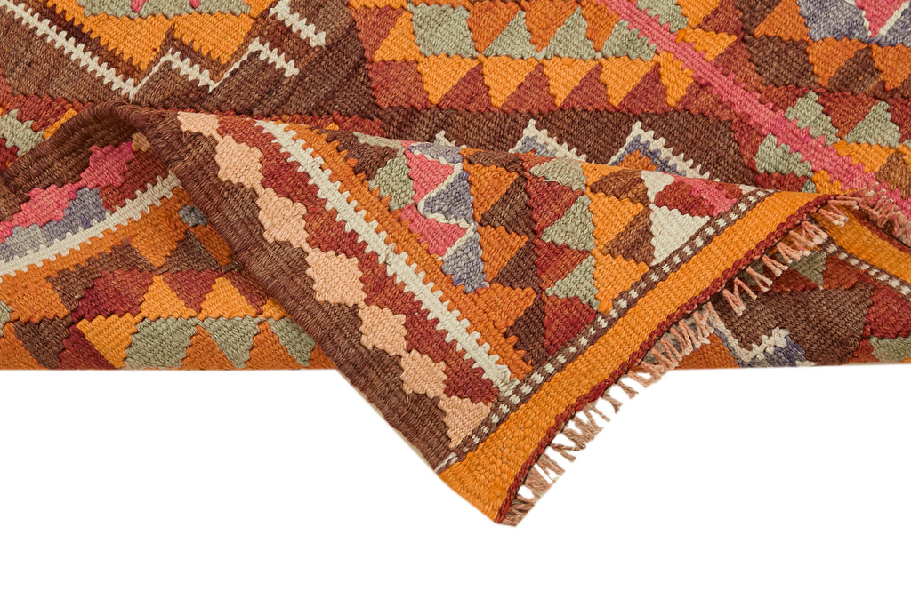 Vintage Heriki Kilim Runner - Woven Journey 90x328cm detail image 6 at Sama Rugs