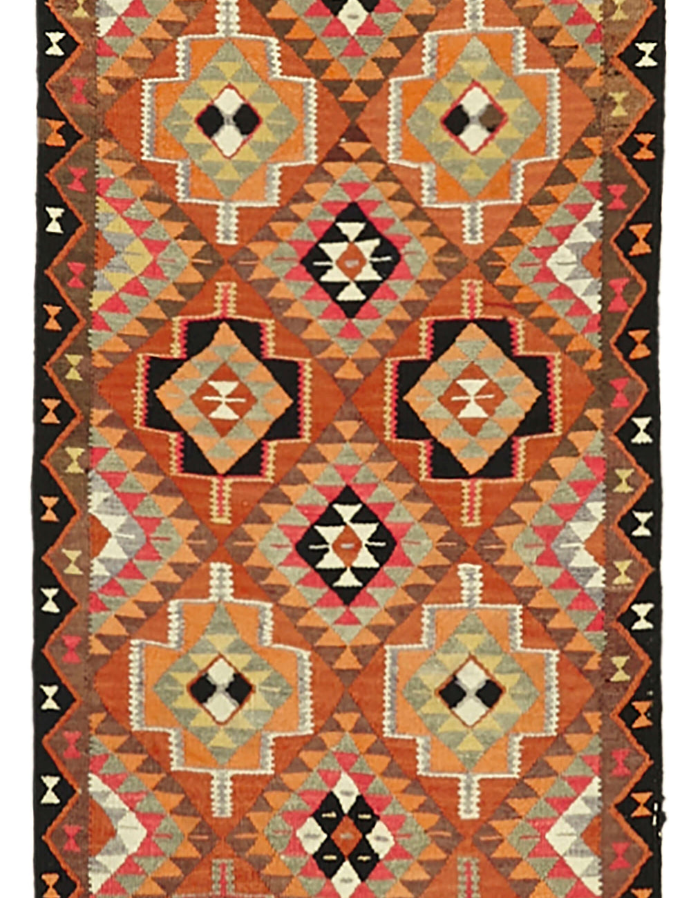 Vintage Heriki Kilim Runner - Artisan Refinished 86x303cm