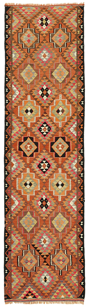 Vintage Heriki Kilim Runner - Artisan Refinished 86x303cm at Sama Rugs