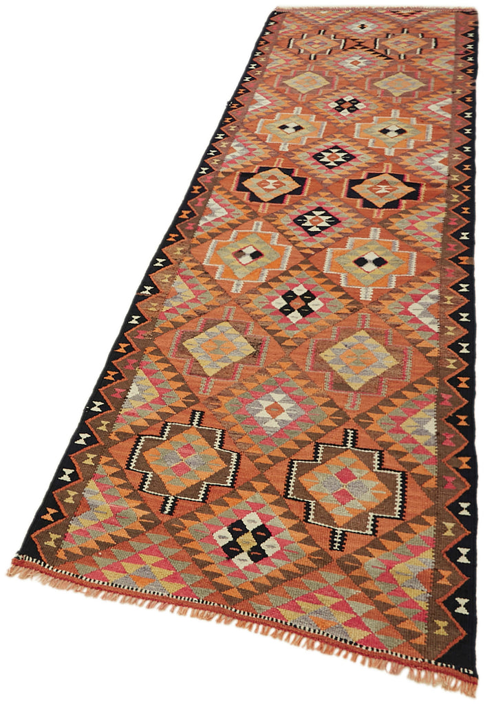 Vintage Heriki Kilim Runner - Artisan Refinished 86x303cm detail image 3 at Sama Rugs