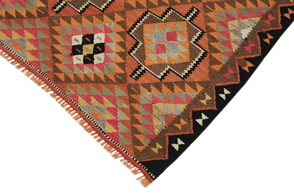 Vintage Heriki Kilim Runner - Artisan Refinished 86x303cm detail image 4 at Sama Rugs