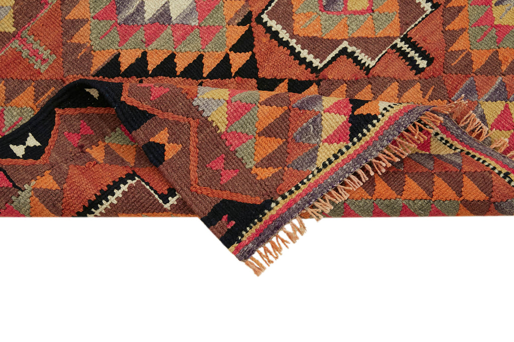 Vintage Heriki Kilim Runner - Artisan Refinished 86x303cm detail image 6 at Sama Rugs