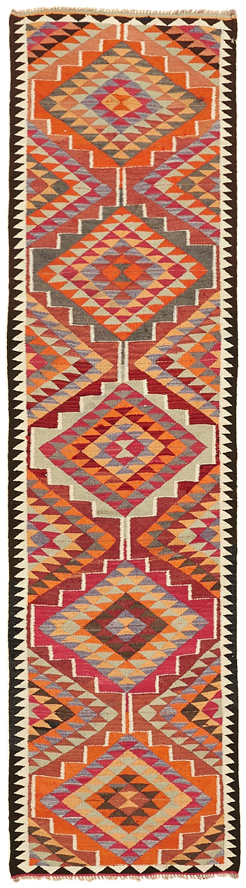 Vintage Heriki Kilim Runner - Global Heritage 90x322cm at Sama Rugs