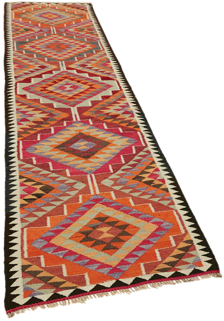 Vintage Heriki Kilim Runner - Global Heritage 90x322cm detail image 2 at Sama Rugs