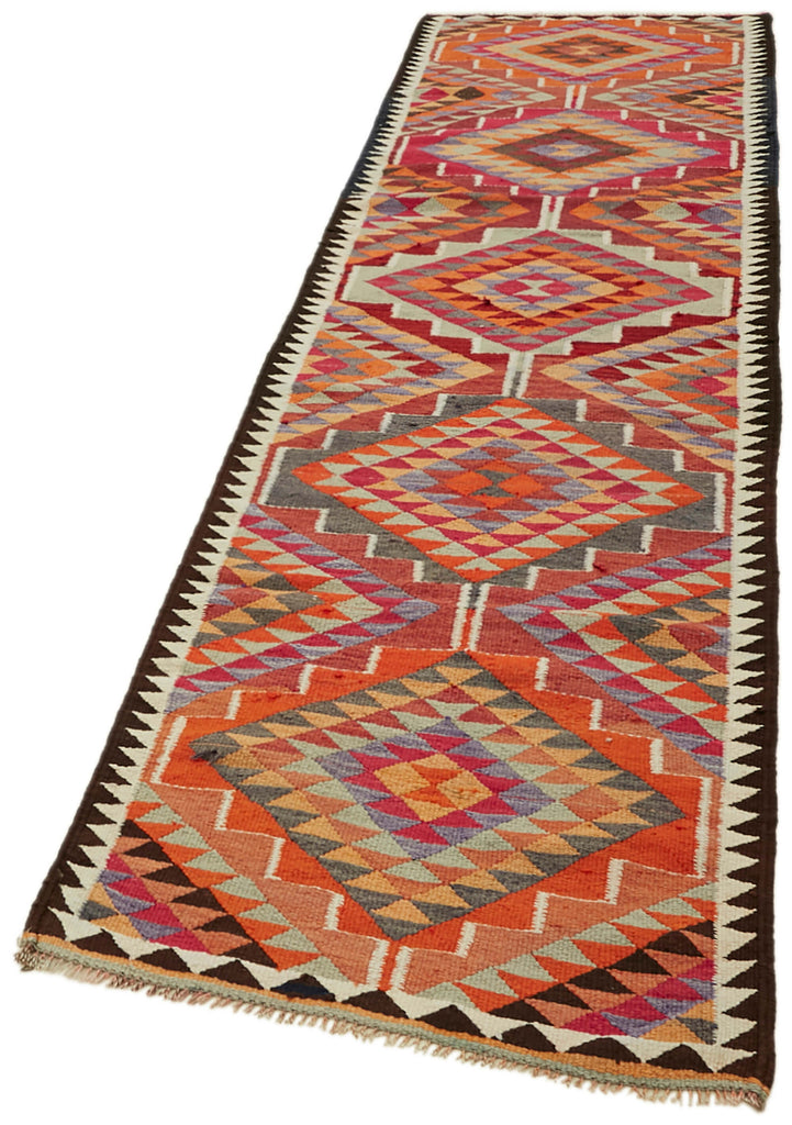 Vintage Heriki Kilim Runner - Global Heritage 90x322cm detail image 3 at Sama Rugs