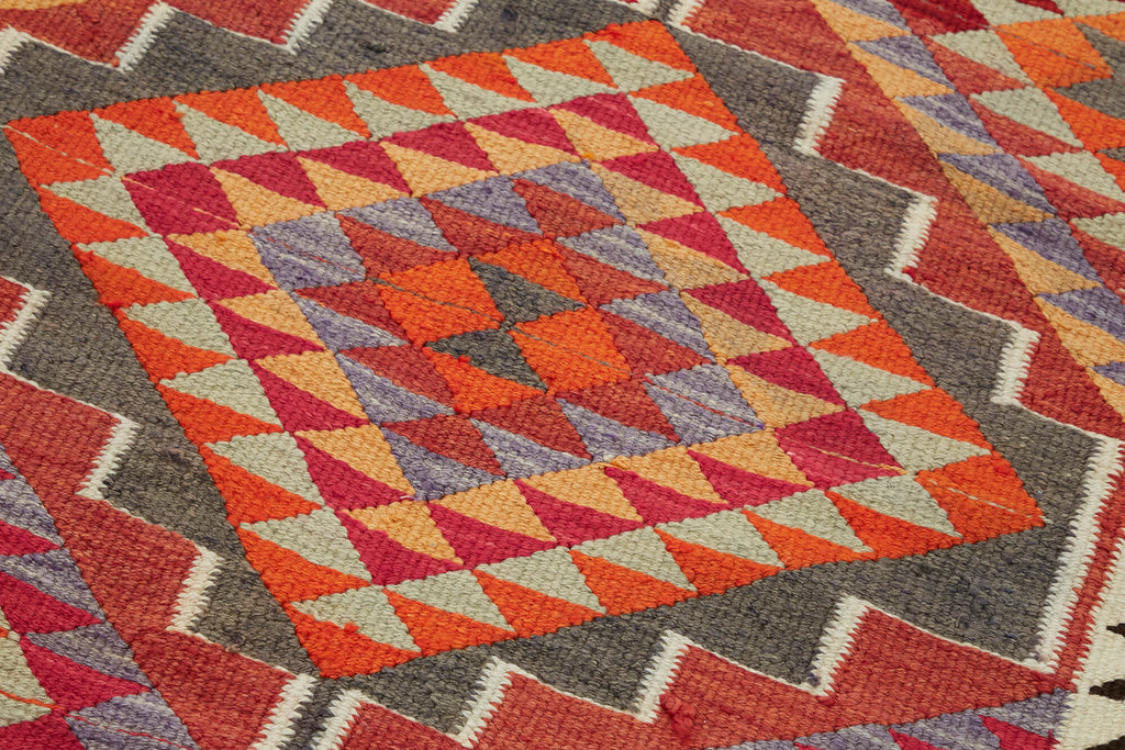 Vintage Heriki Kilim Runner - Global Heritage 90x322cm detail image 5 at Sama Rugs