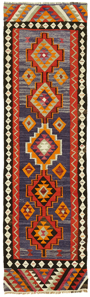 Vintage Heriki Kilim Runner - Timeless Passage 97x324cm at Sama Rugs