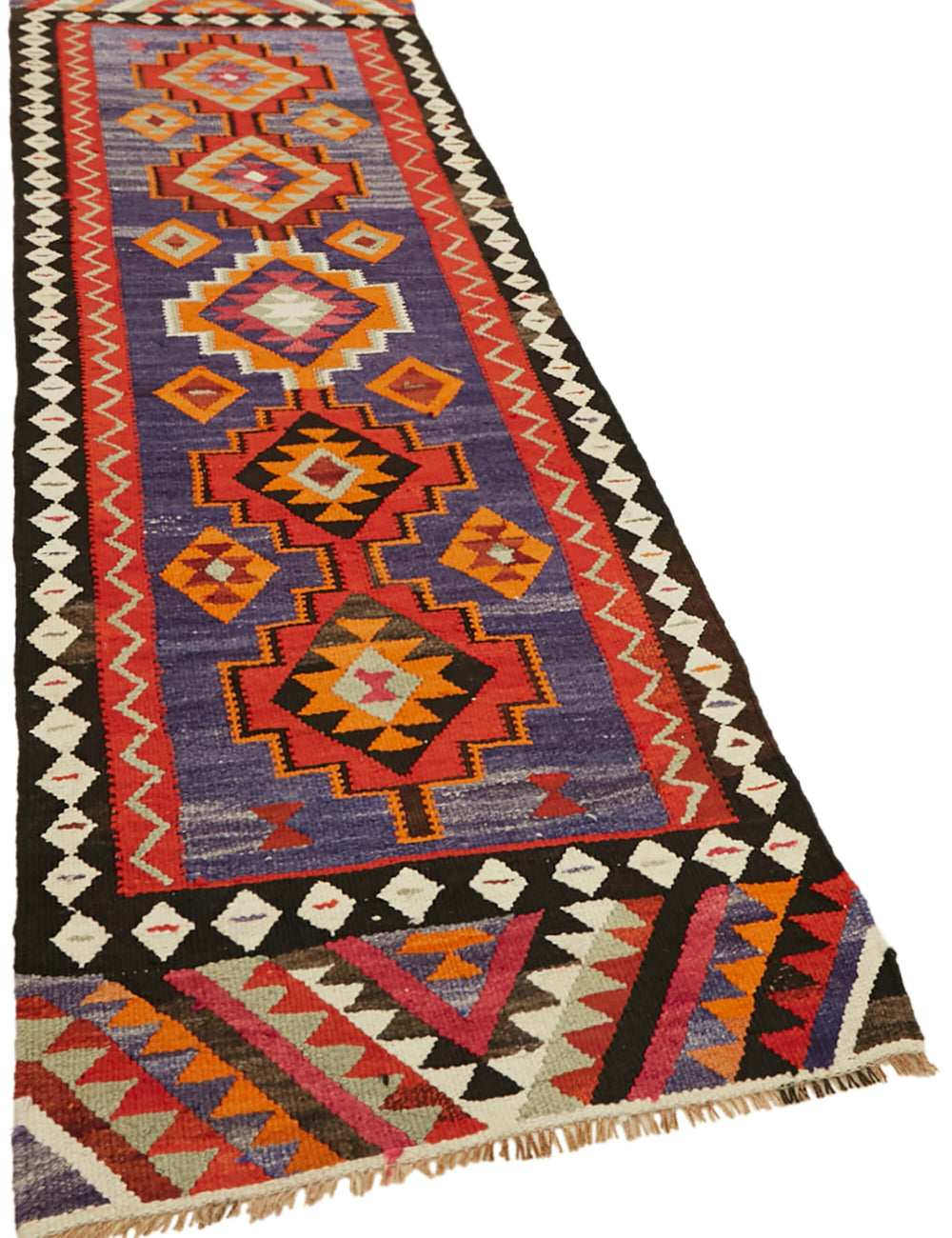 Vintage Heriki Kilim Runner - Timeless Passage 97x324cm
