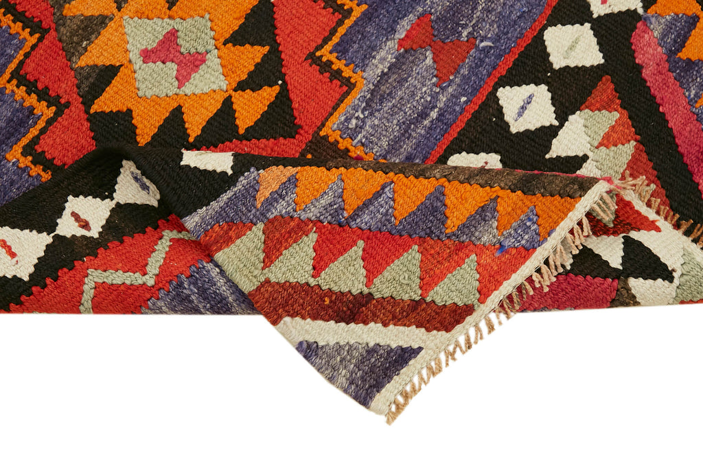 Vintage Heriki Kilim Runner - Timeless Passage 97x324cm detail image 6 at Sama Rugs