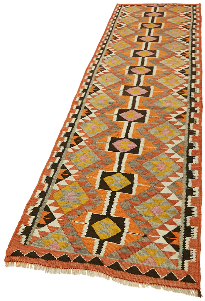 Vintage Heriki Kilim Runner - Collected Corridor 89x378cm detail image 3 at Sama Rugs