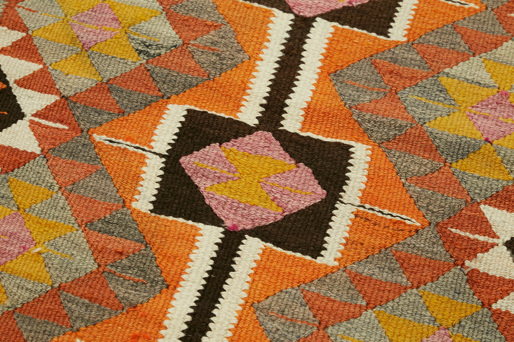 Vintage Heriki Kilim Runner - Collected Corridor 89x378cm detail image 5 at Sama Rugs
