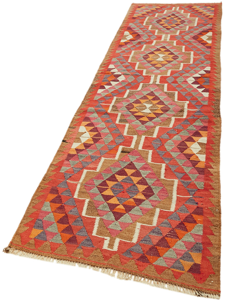 Vintage Heriki Kilim Runner - Restored Nomad 96x348cm detail image 3 at Sama Rugs