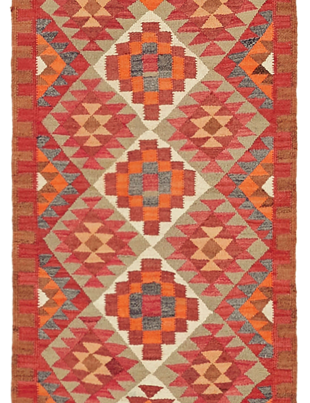 Vintage Heriki Kilim Runner - Wanderer 98x322cm