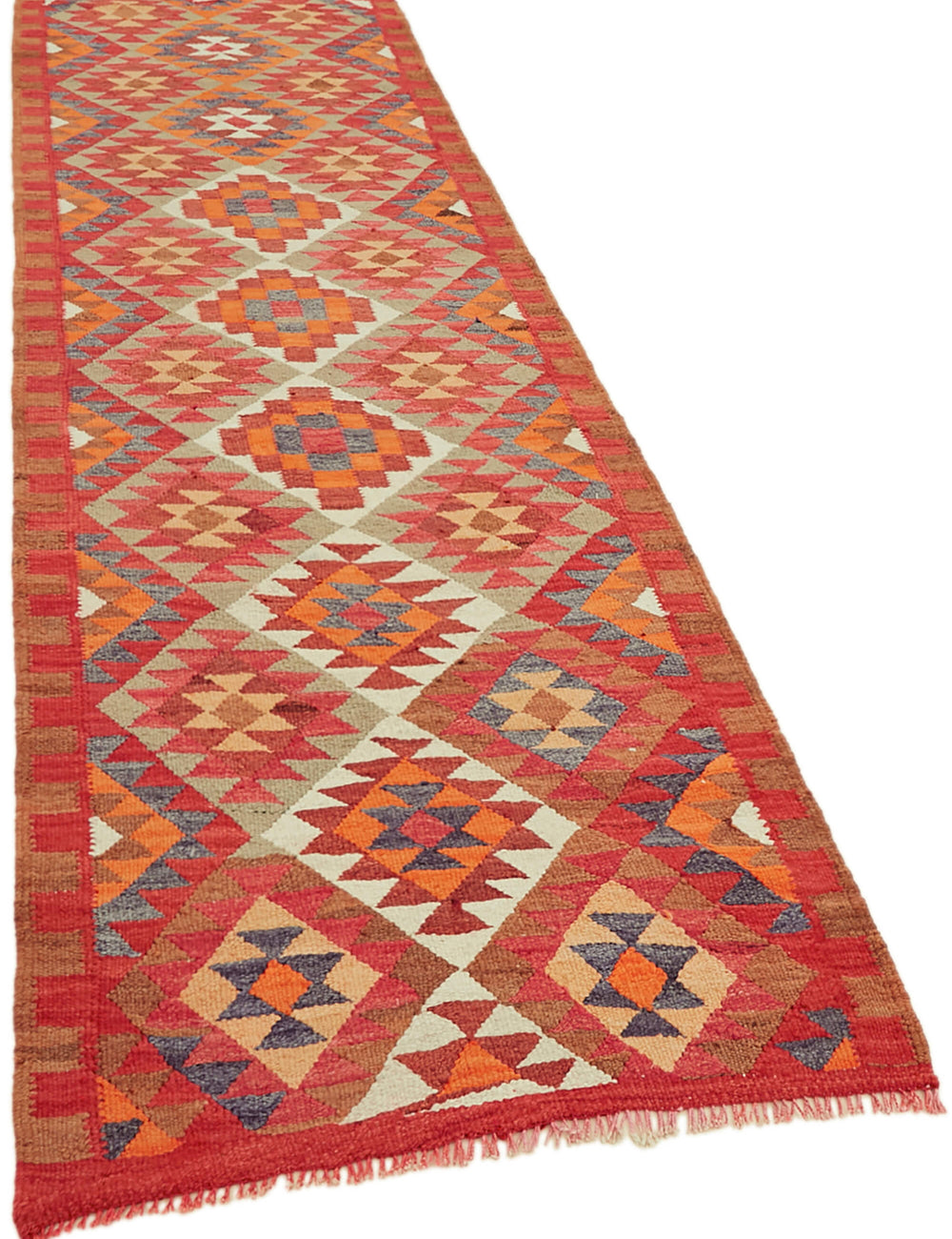 Vintage Heriki Kilim Runner - Wanderer 98x322cm
