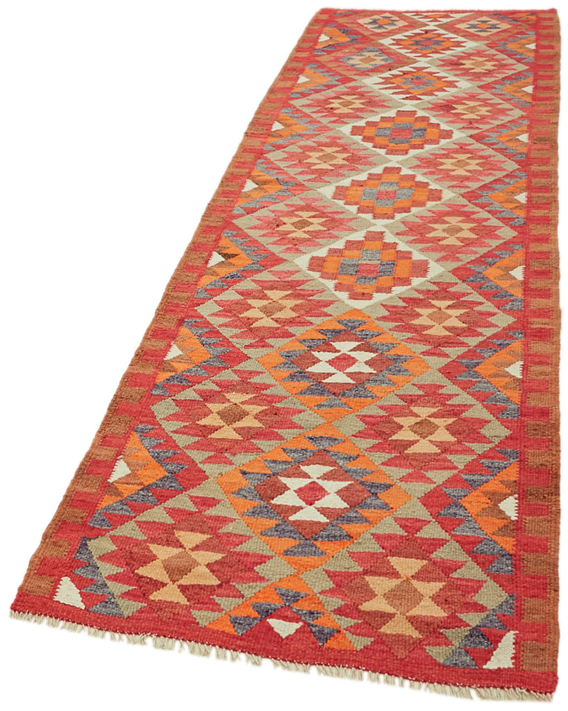 Vintage Heriki Kilim Runner - Wanderer 98x322cm detail image 3 at Sama Rugs
