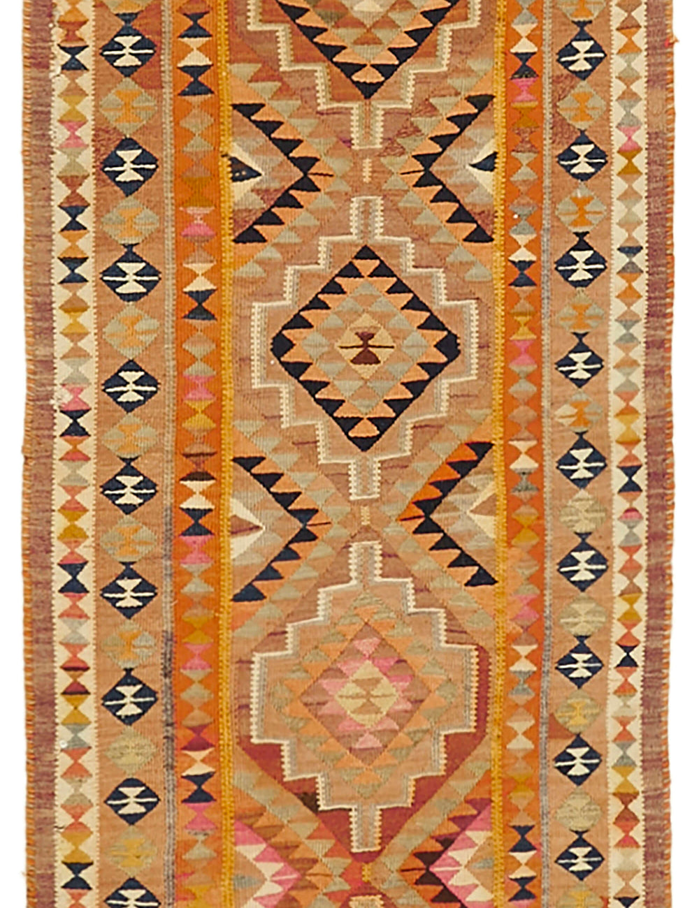 Vintage Heriki Kilim Runner - Anatolian Passage 97x307cm