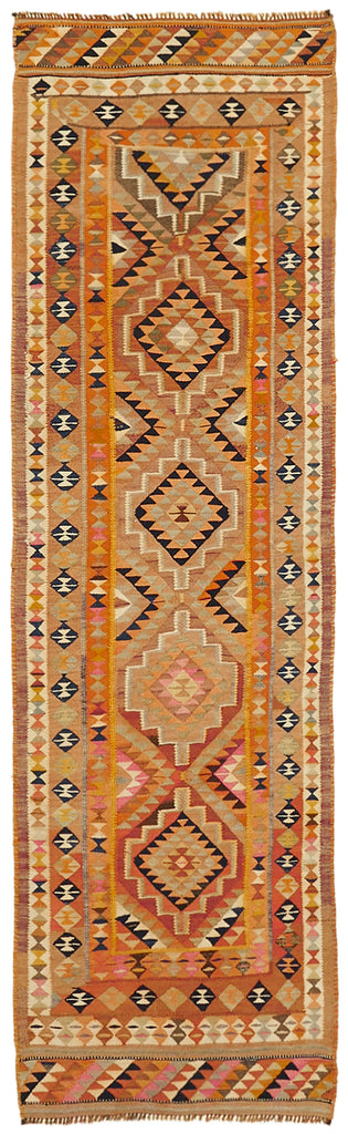 Vintage Heriki Kilim Runner - Anatolian Passage 97x307cm at Sama Rugs