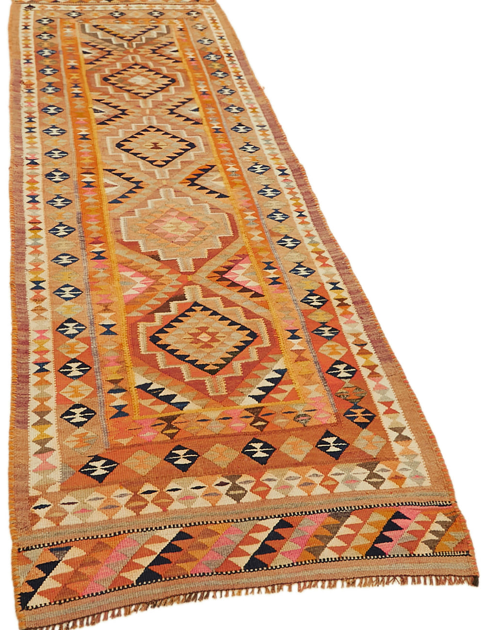 Vintage Heriki Kilim Runner - Anatolian Passage 97x307cm