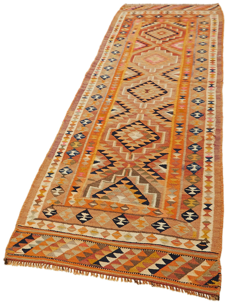 Vintage Heriki Kilim Runner - Anatolian Passage 97x307cm detail image 3 at Sama Rugs