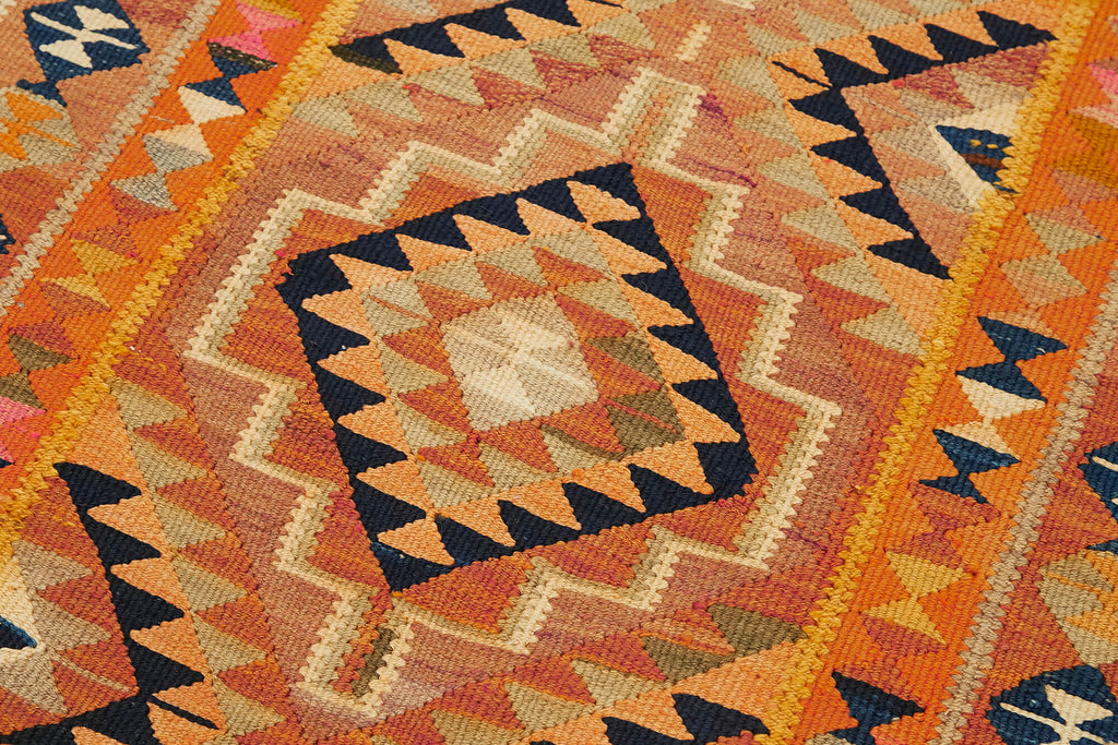 Vintage Heriki Kilim Runner - Anatolian Passage 97x307cm detail image 5 at Sama Rugs