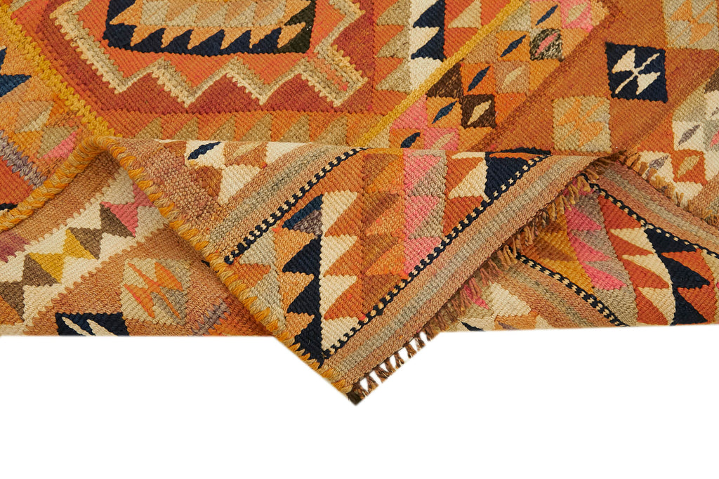 Vintage Heriki Kilim Runner - Anatolian Passage 97x307cm detail image 6 at Sama Rugs