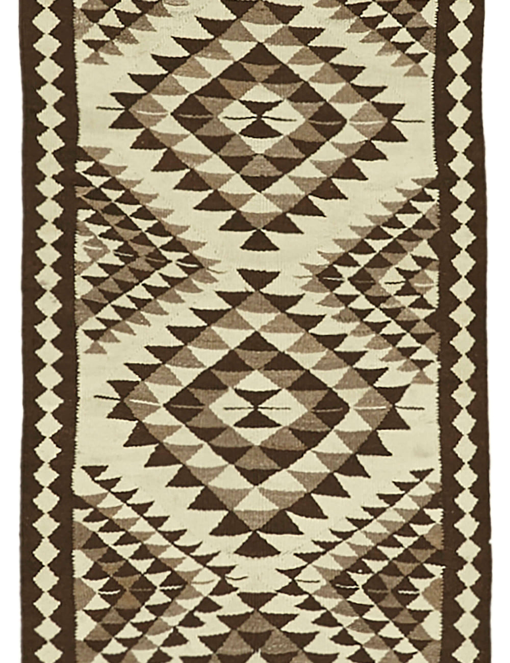 Vintage Heriki Kilim Runner - Crafted Archive 95x373cm