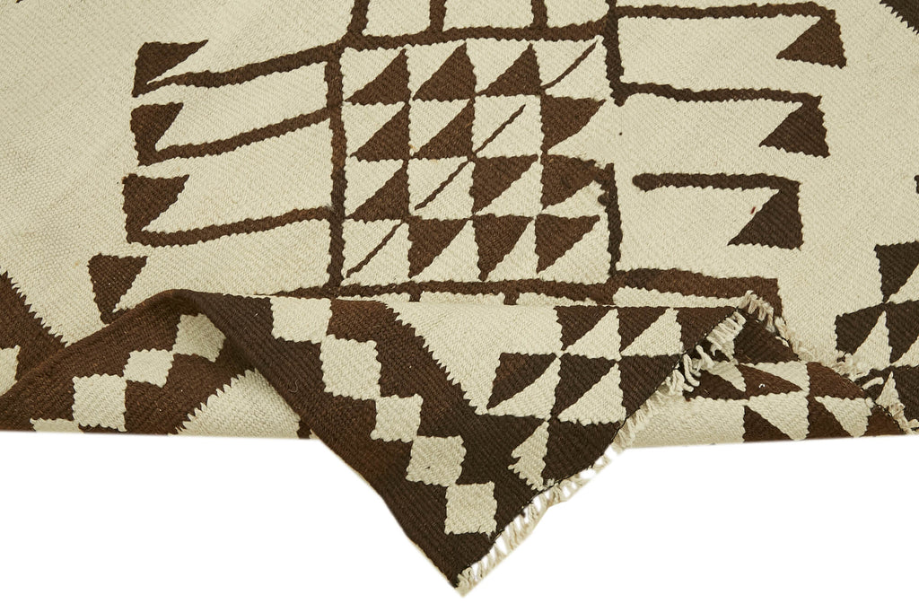 Vintage Heriki Kilim Runner - Crafted Archive 95x373cm detail image 6 at Sama Rugs