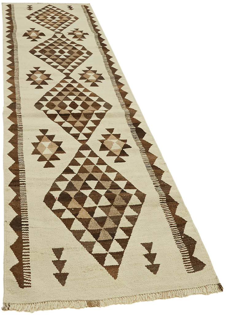 Vintage Heriki Kilim Runner - Heritage Weave 96x360cm detail image 2 at Sama Rugs