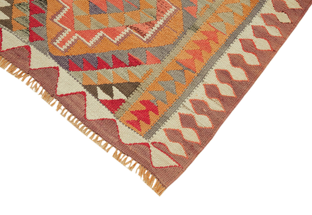 Vintage Heriki Kilim Runner - Worldly Runner 107x342cm detail image 4 at Sama Rugs