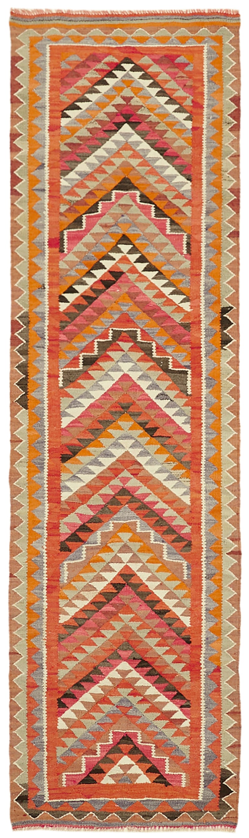 Vintage Heriki Kilim Runner - Nomad Heritage 92x320cm at Sama Rugs