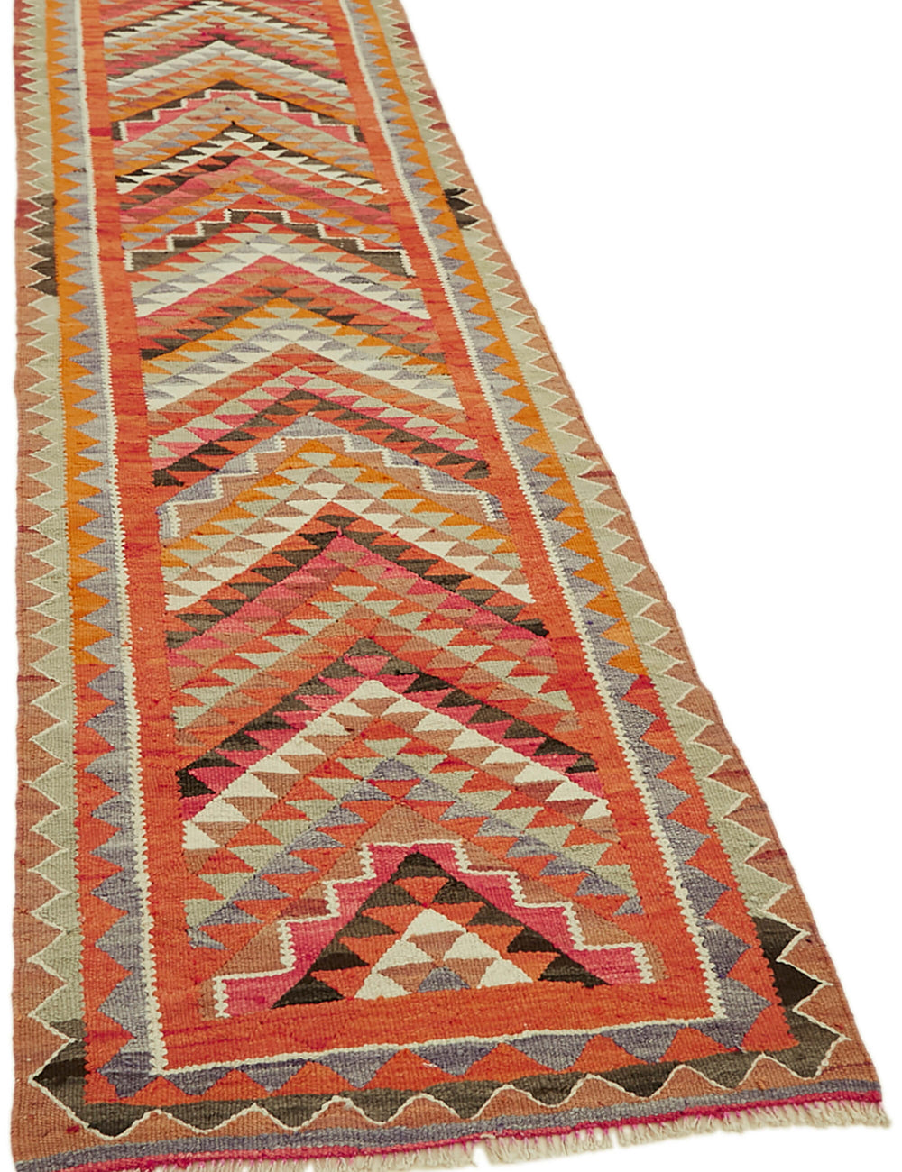Vintage Heriki Kilim Runner - Nomad Heritage 92x320cm