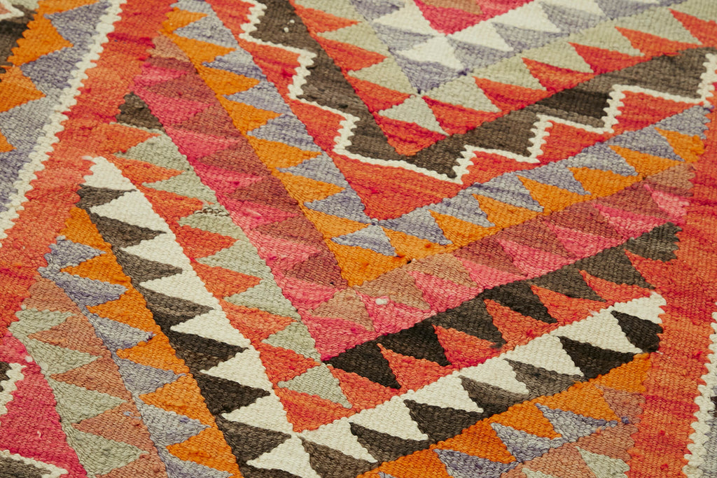 Vintage Heriki Kilim Runner - Nomad Heritage 92x320cm detail image 5 at Sama Rugs