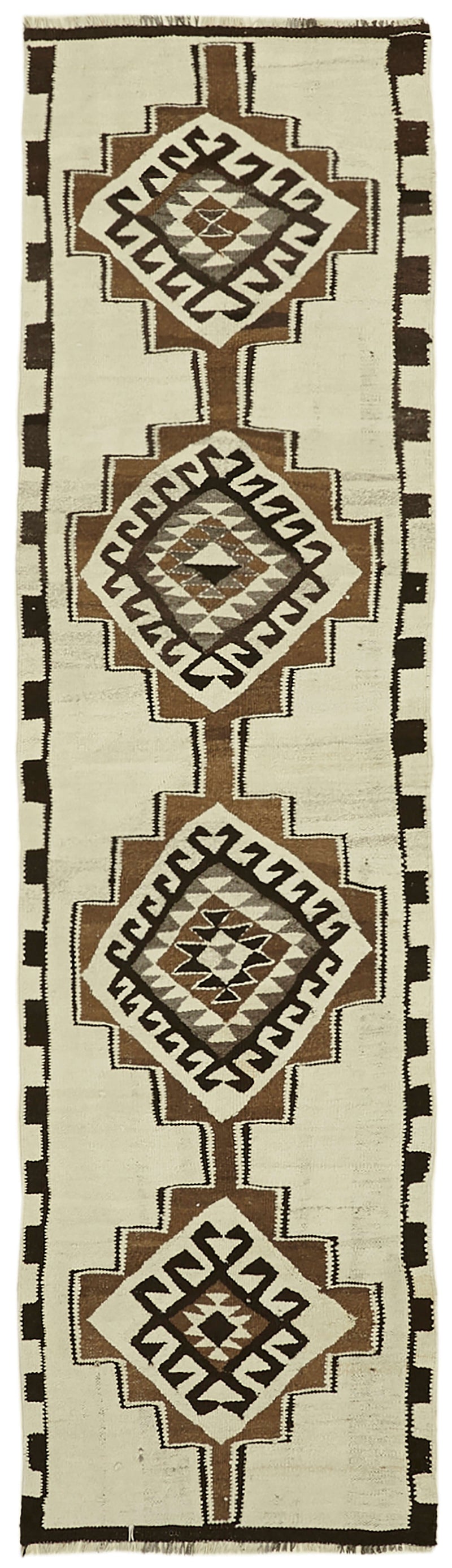 Vintage Heriki Kilim Runner - Anatolian Archive 90x310cm at Sama Rugs