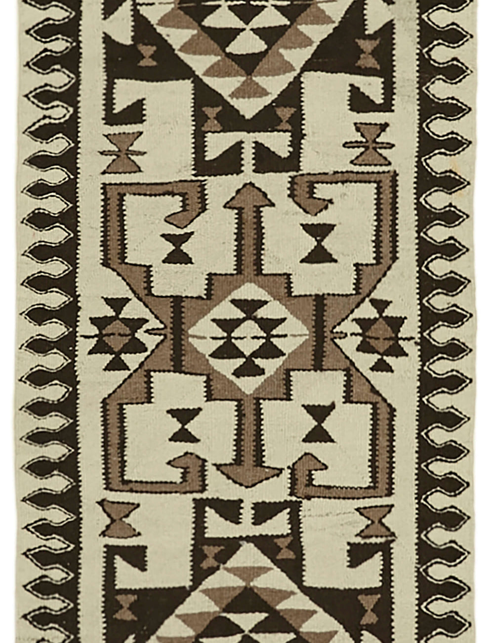 Vintage Heriki Kilim Runner - Restored Heritage 92x325cm