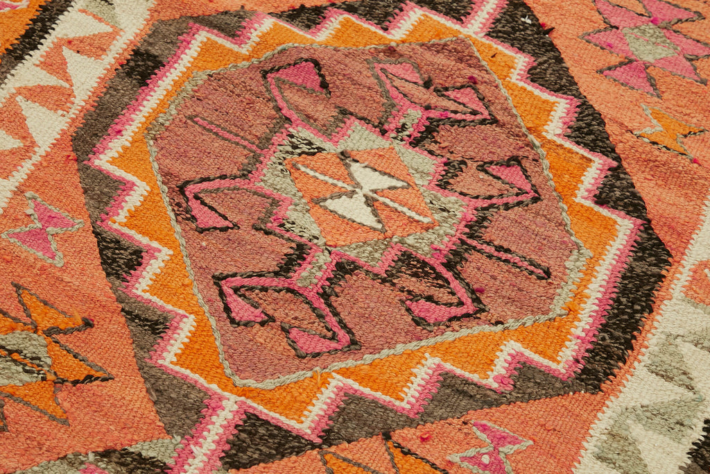 Vintage Heriki Kilim Runner - Old World Passage 103x351cm detail image 5 at Sama Rugs