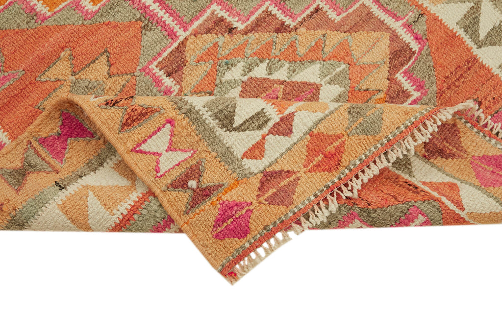 Vintage Heriki Kilim Runner - Old World Passage 103x351cm detail image 6 at Sama Rugs